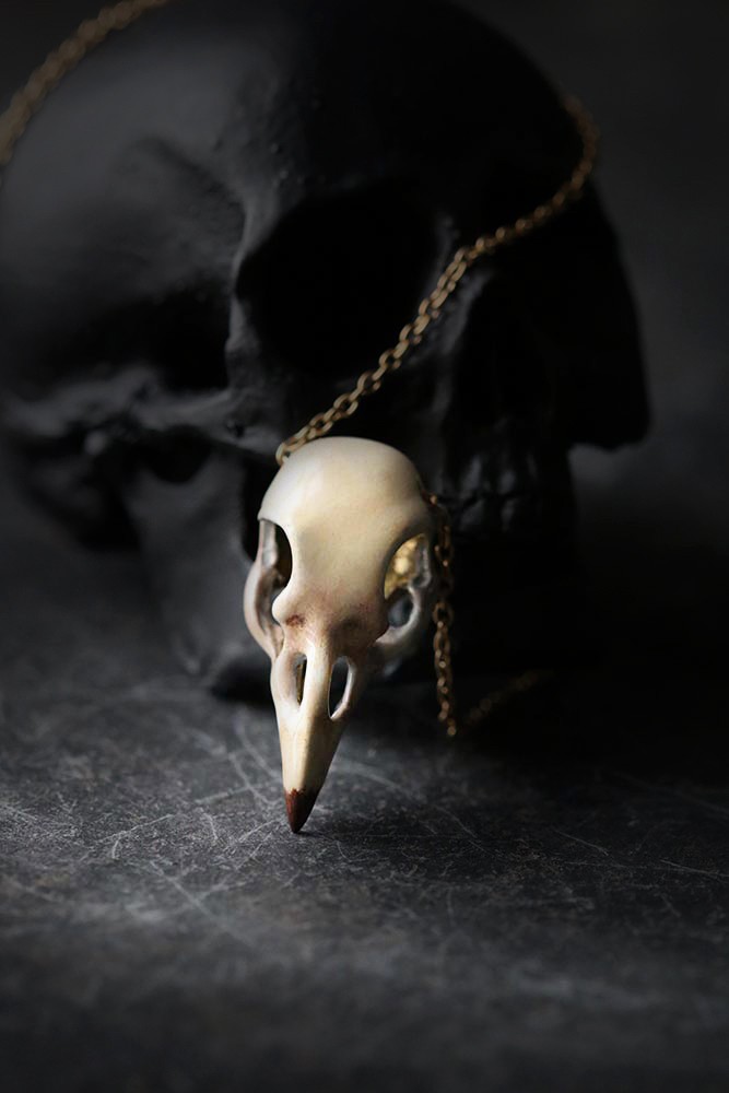 Defy-Painted-Necklace-Bird-Skull1