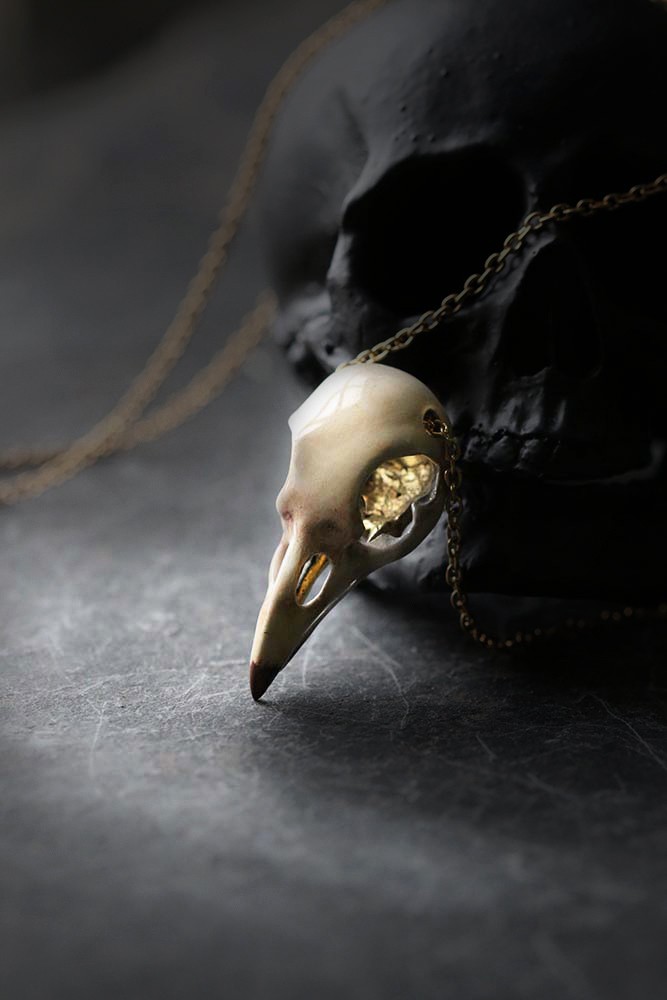 Defy-Painted-Necklace-Bird-Skull2