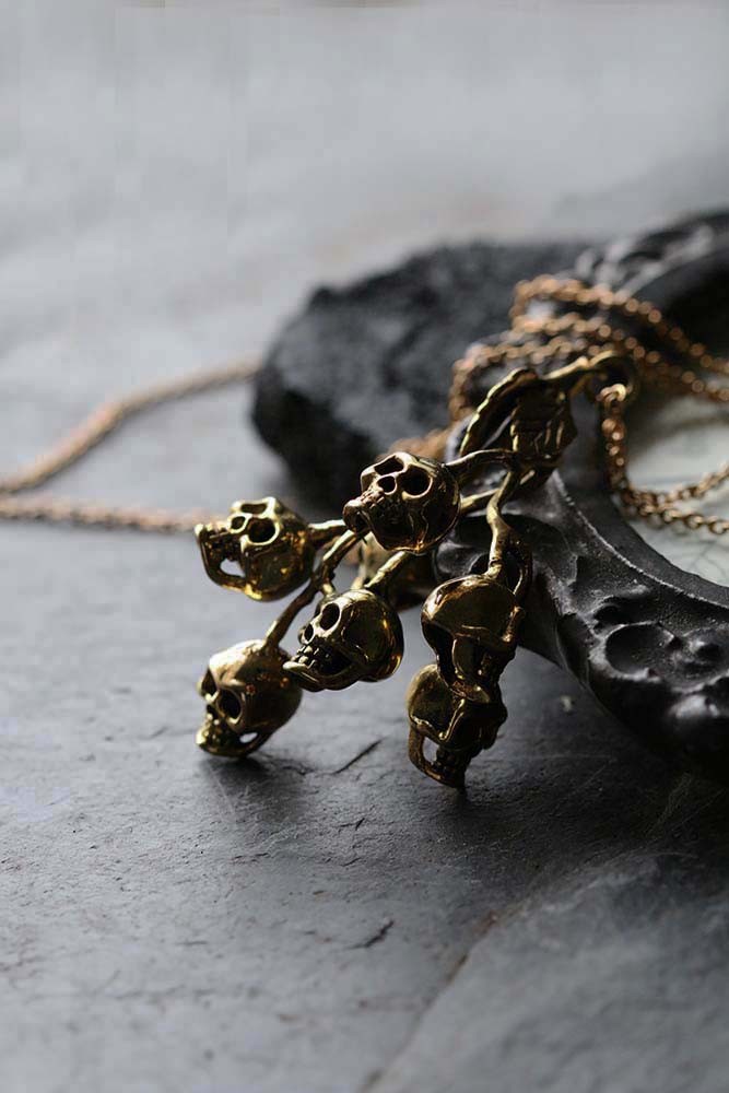 Defy Necklace Cherry Skulls1