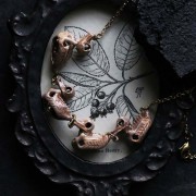 Defy Painted Necklace 4Ducks Skeleton1