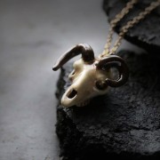 Defy-Painted-Necklace-Goat-Skull4
