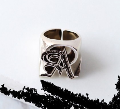 defy-letter-rings-silverplated-a2